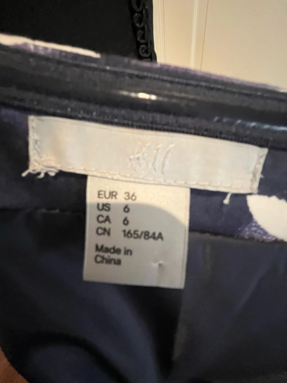 H&M Navy and White Strapless Fit-and-Flare Dress - Picture 10 of 14